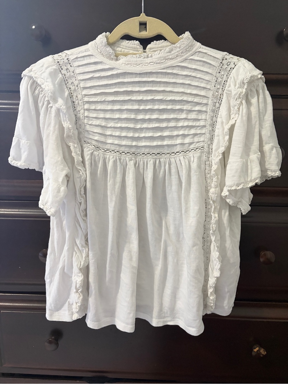 Free People Le Femme short sleeve top - used good condition - Picture 4 of 5
